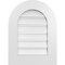 Ekena Millwork Round Top Surface Mount PVC Gable Vent: Functional, w/ 3-1/2"W x 1"P Standard Frame, 18"W x 24"H GVPRT18X2401SF - alternate 1